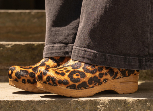DANSKO PROFESSIONAL CLOG - LEOPARD HAIRCALF