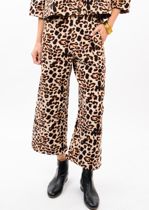IVY JANE LEOPARD PANT - MULTI
