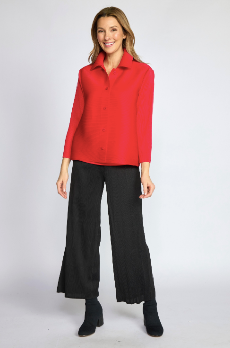 OLIVIA BY HABITAT PARISIAN PLEATS SOLID NIGHT OUT JACKET - ROMA