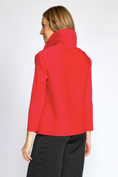 OLIVIA BY HABITAT PARISIAN PLEATS SOLID NIGHT OUT JACKET - ROMA