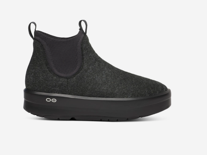 OOFOS LONDONER FELT - CHARCOAL