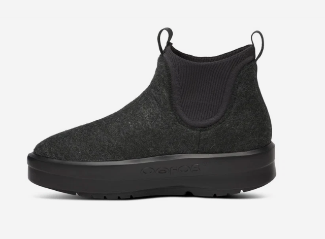 OOFOS LONDONER FELT - CHARCOAL