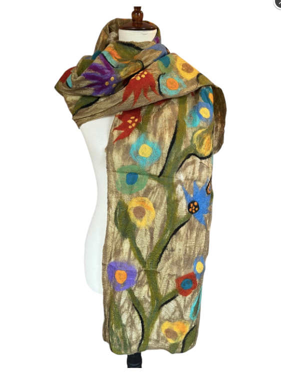 POMEGRANATE MOON SCARF - GARDEN