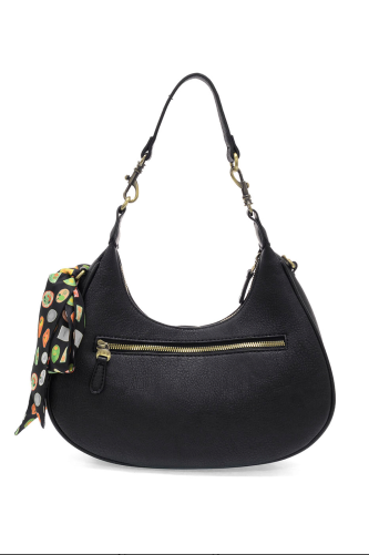 JOY SUSAN NAOMI SCARF CONVERTIBLE CROSSBODY - BLACK