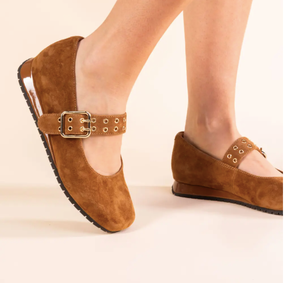 L'AMOUR DES PIEDS TANZY - COFFEE SUEDE