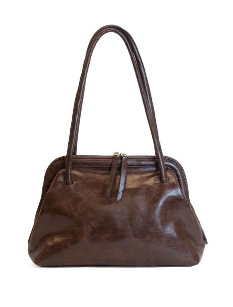 JOY SUSAN LOUISE DOCTOR SHOULDER BAG - CHOCOLATE
