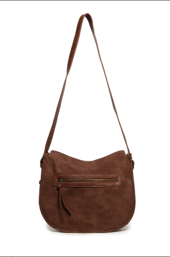JOY SUSAN TORI SUEDE HOBO CROSSBODY - TOFFEE BROWN