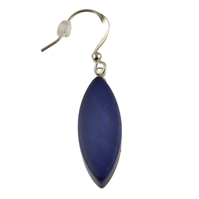 ORIGIN JEWELRY RESIN LEAF - DARK BLUE