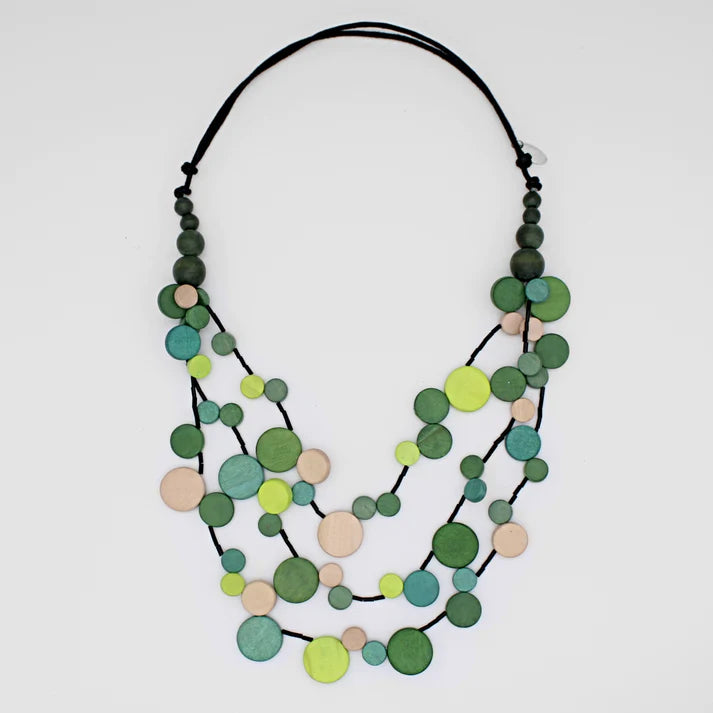 SYLCA MILLIE NECKLACE - GREEN MULTI - TG22N02GRN