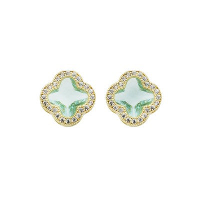 MEGHAN BROWNE STYLE TURNER AQUA EARRING