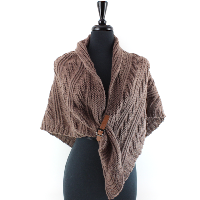 PRETTY PERSUASIONS COZY CHIC WRAP - TAUPE
