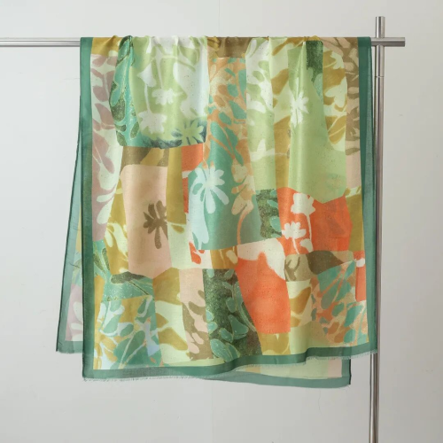 PRETTY PERSUASIONS SCARF - GREEN MULTI