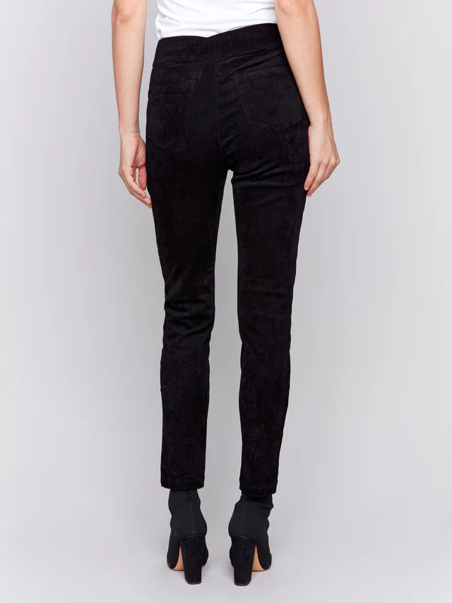 *SALE* CHARLIE B CORDUROY BLACK JOGGER PANT