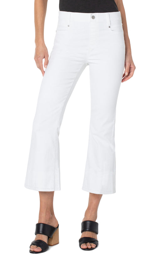 LIVERPOOL GIA GLIDER CROPPED FLARE  - WHITE - LM7946QYW105