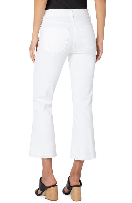LIVERPOOL GIA GLIDER CROPPED FLARE  - WHITE - LM7946QYW105