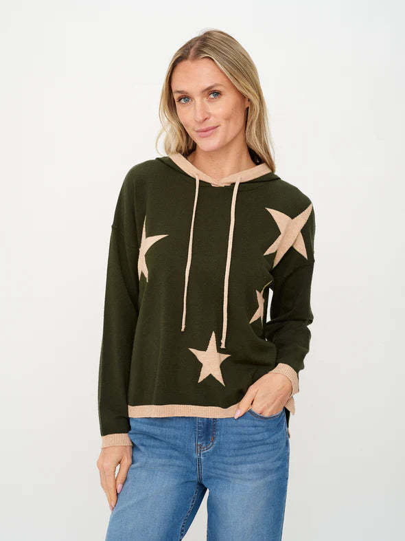 SIX/FIFTY STARLIGHT HOODIE - OLIVE GREEN