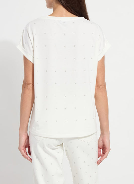 SALE LYSSE NISHA PEARL TOP - OFF-WHITE