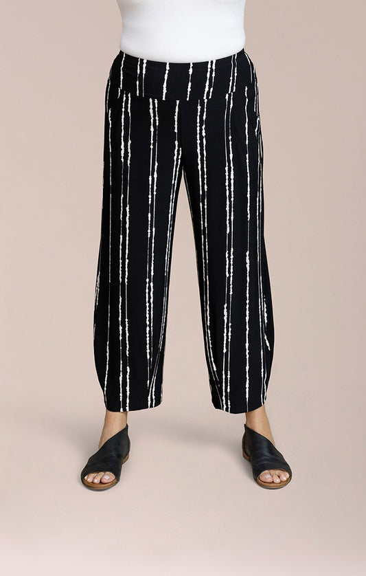 SYMPLI NARROW LANTERN PANT - CECILY BLACK