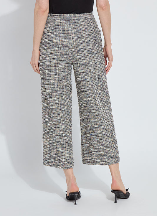 LYSSE CHARLOTTE ANKLE TWEED PALAZZO PANTS - MULTI