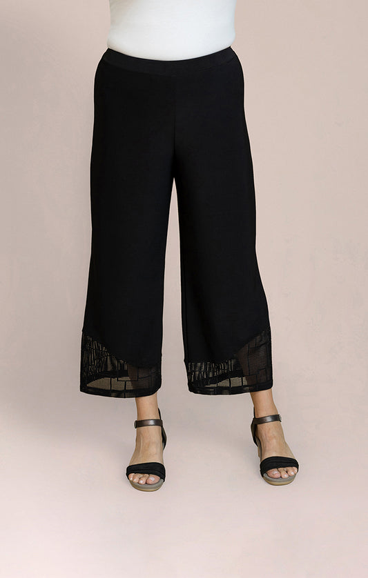 SYMPLI MESH MIX SHADOW PANT - BLACK