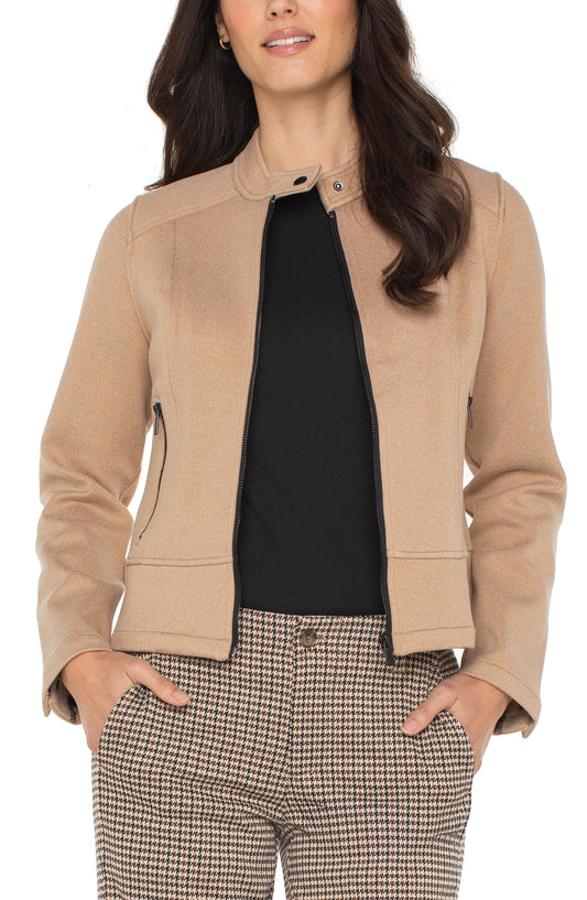 LIVERPOOL BIKER JACKET - CAMEL TAN