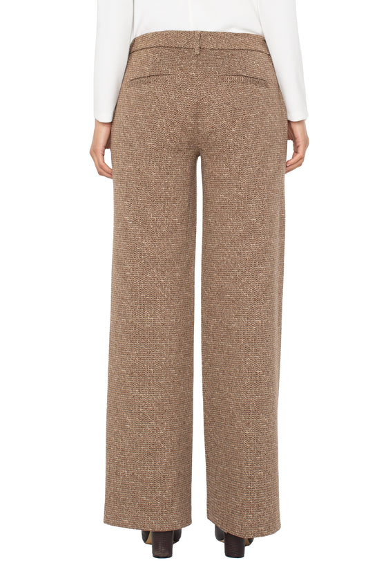 LIVERPOOL KELSEY WIDE LEG PANT - BROWN MULTI