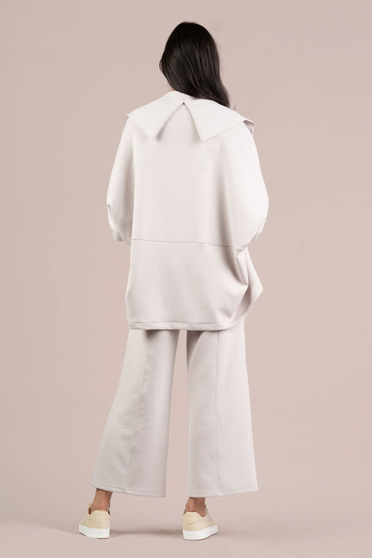 SYMPLI CLOUD COCOON JACKET - ECRU
