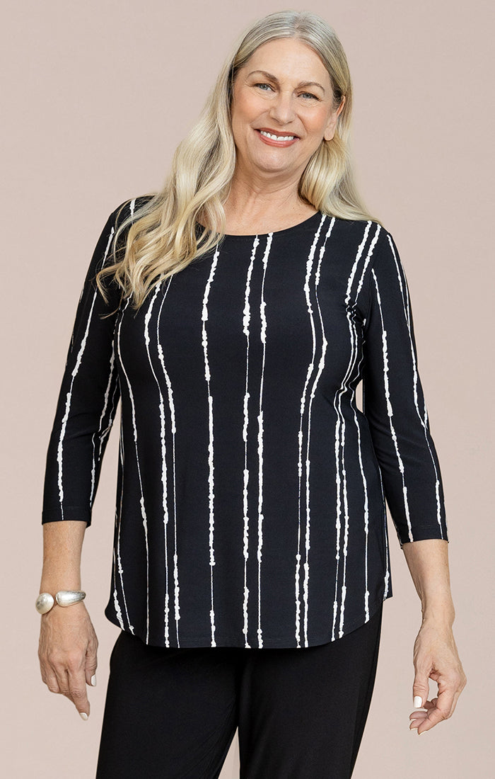 SYMPLI GO TO CLASSIC TEE RELAX - CECILY BLACK