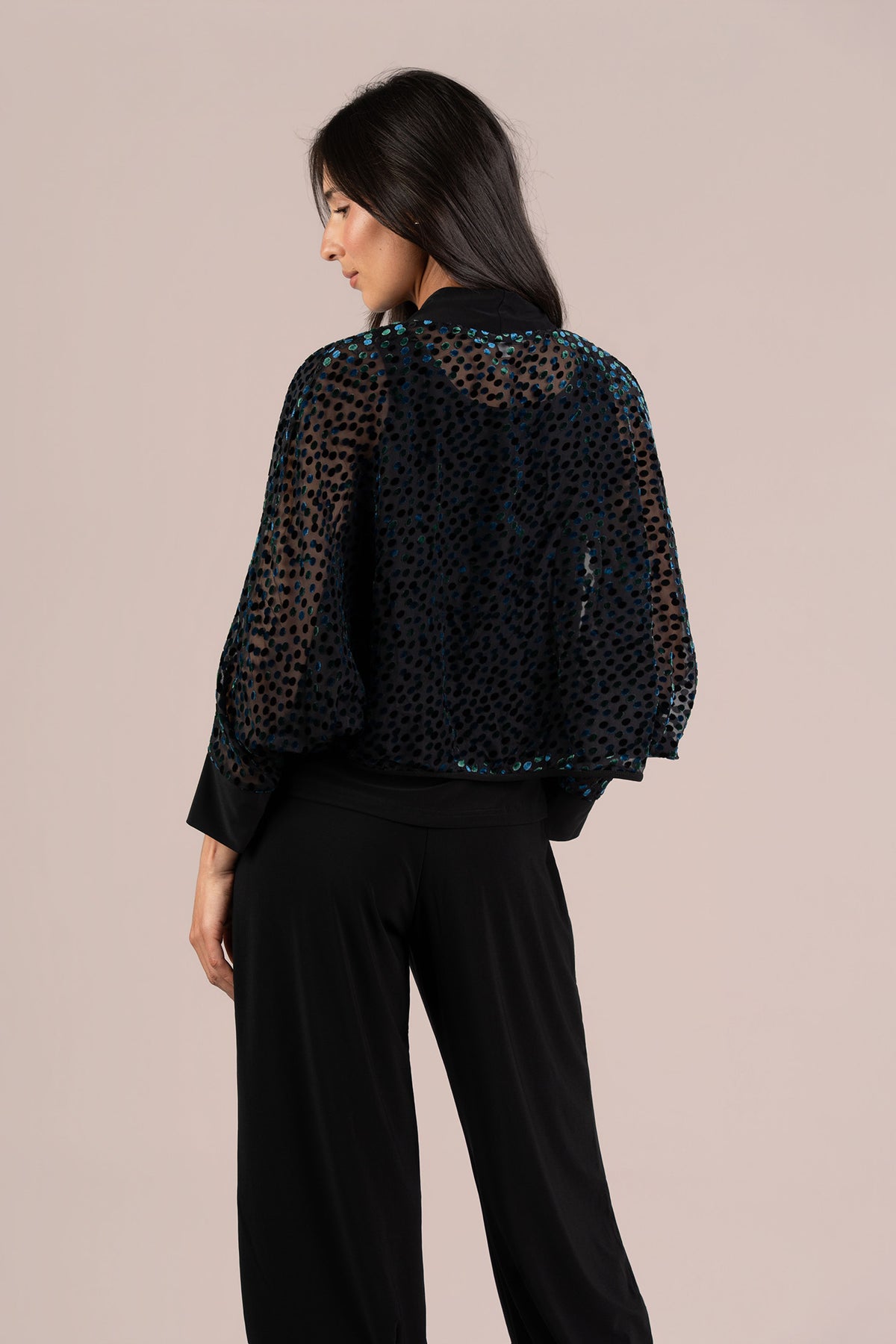 SYMPLI DOT MESH HEY HONEY - BLUE GREEN
