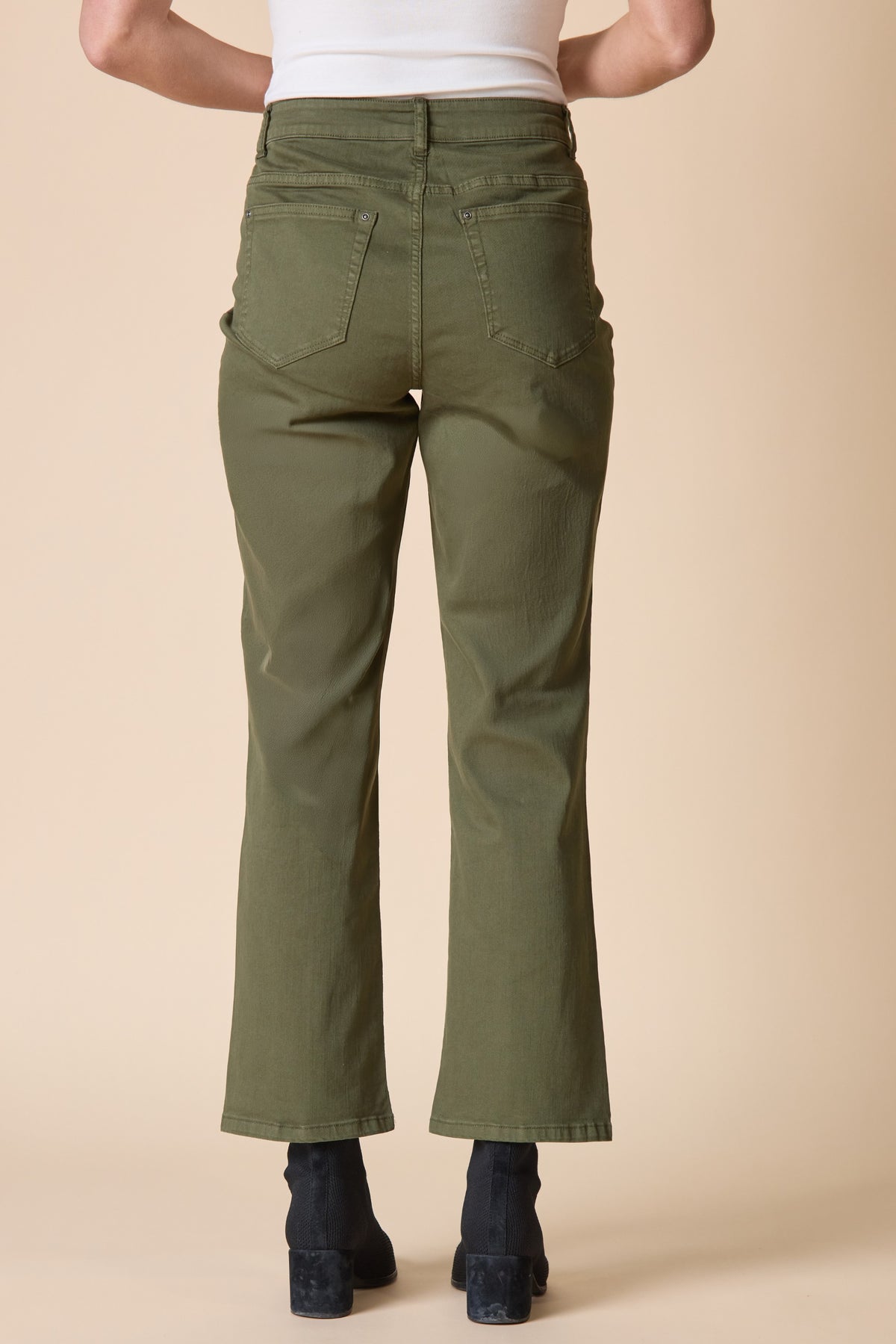 HABITAT STRETCH DENIM SEAMED - FERN