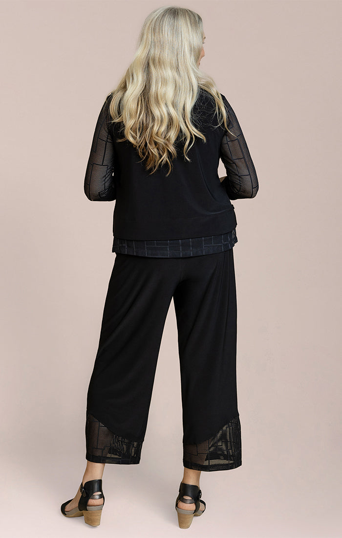 SYMPLI TOP IT UP SMOCK - BLACK