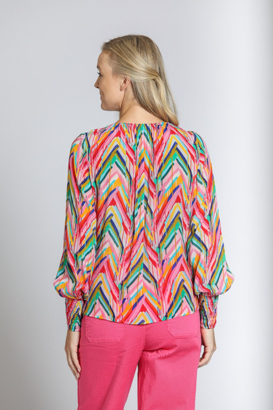 AP NY PULLOVER W/ SMOCKED CUFF - MULTI