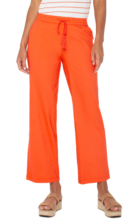 LIVERPOOL PULL-ON DRAWSTRING PANT - ORANGE