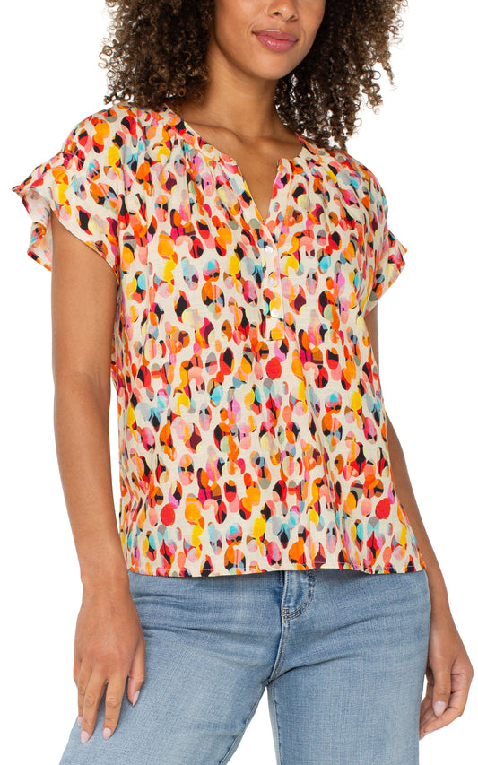 LIVERPOOL SHORT-SLEEVE TOP - MULTI
