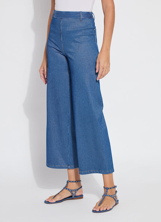 LYSSE ERIN HI WAIST WIDE LEG JEAN - DENIM