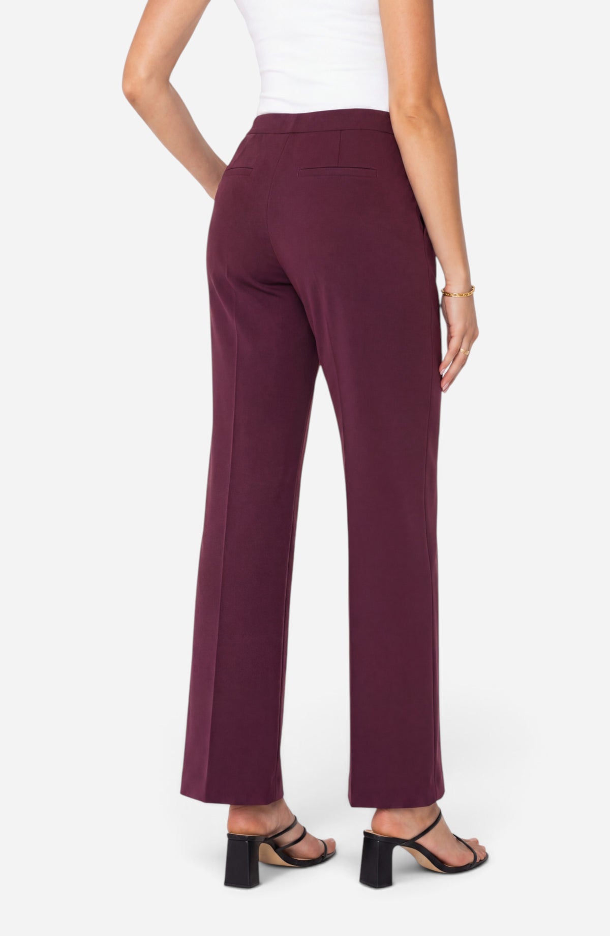 LIVERPOOL KAYLA PULL ON WIDE LIDE - DARK OXBLOOD