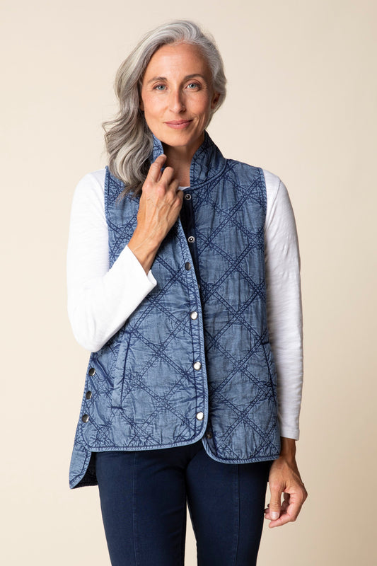 HABITAT WINDJAMMER VEST - INDIGO