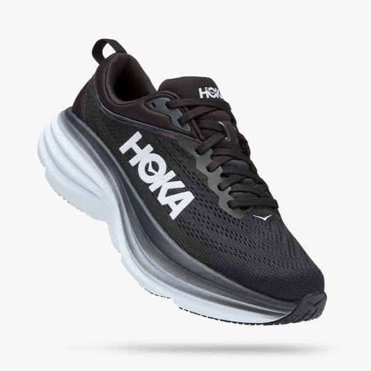 HOKA ONE ONE BONDI 8 - BLACK & WHITE - 1127952BWHT