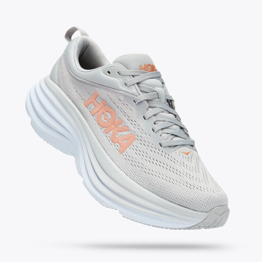 HOKA ONE ONE BONDI 8 - WIDE - GREY MULTI - 1127954HMLR