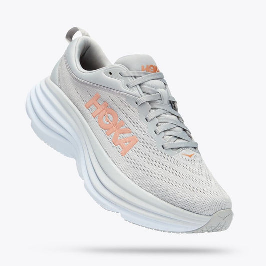 HOKA ONE ONE BONDI 8 - WIDE - GREY MULTI - 1127954HMLR