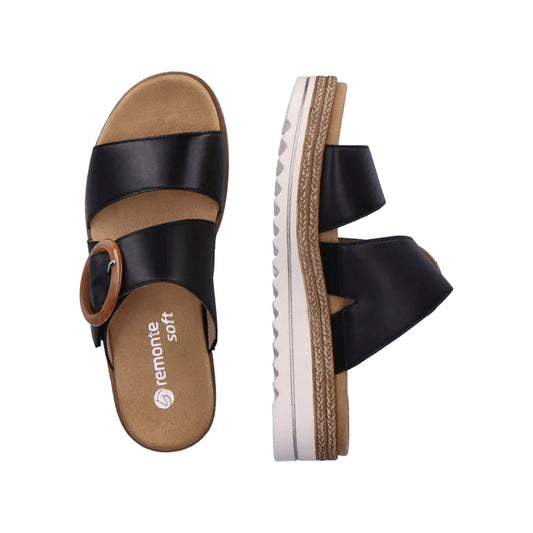 RIEKER D0Q5200 SANDAL - BLACK - D0Q5200