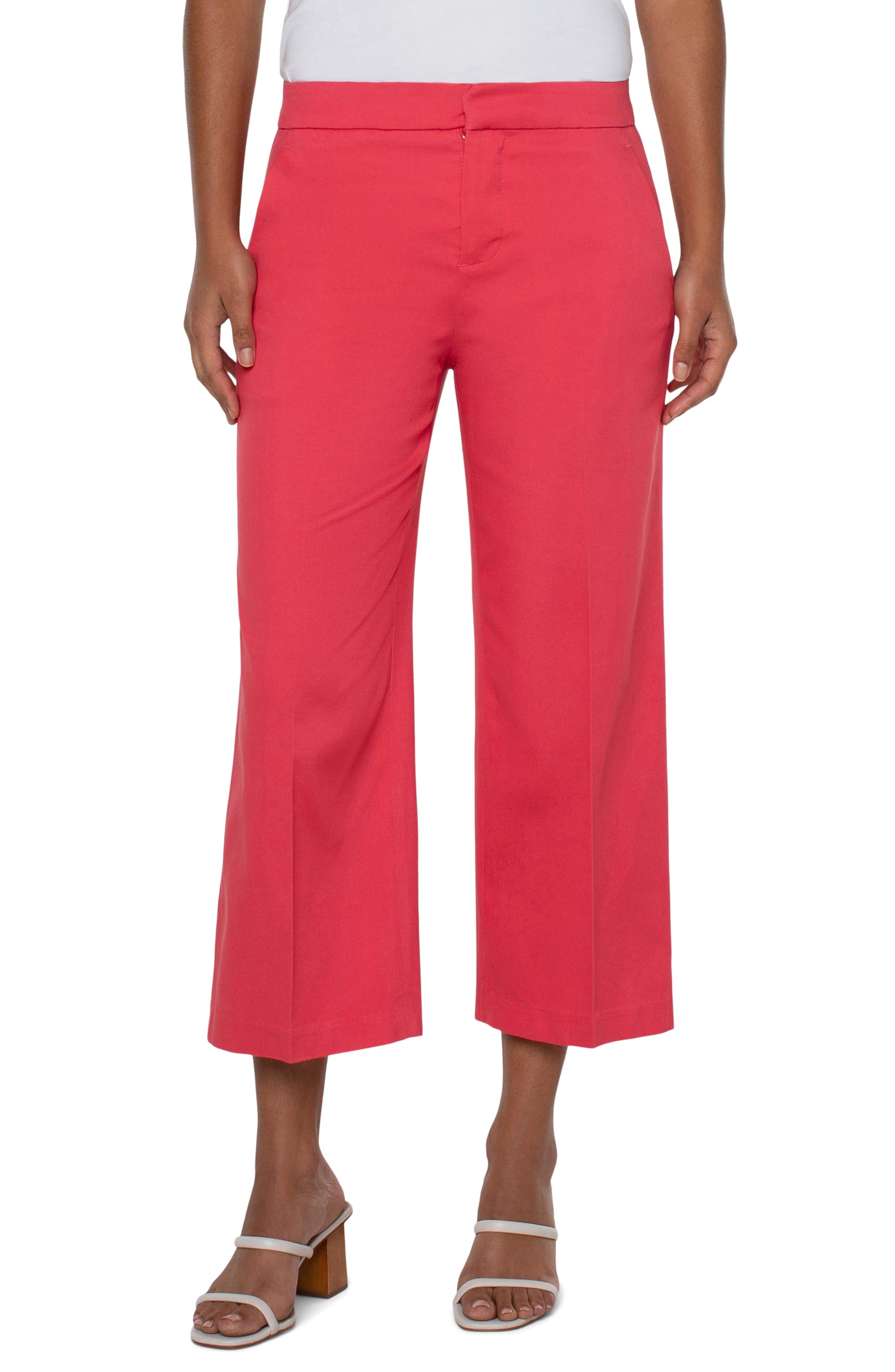 *SALE* LIVERPOOL CROPPED TROUSER - PINK - LM5513MEWAT